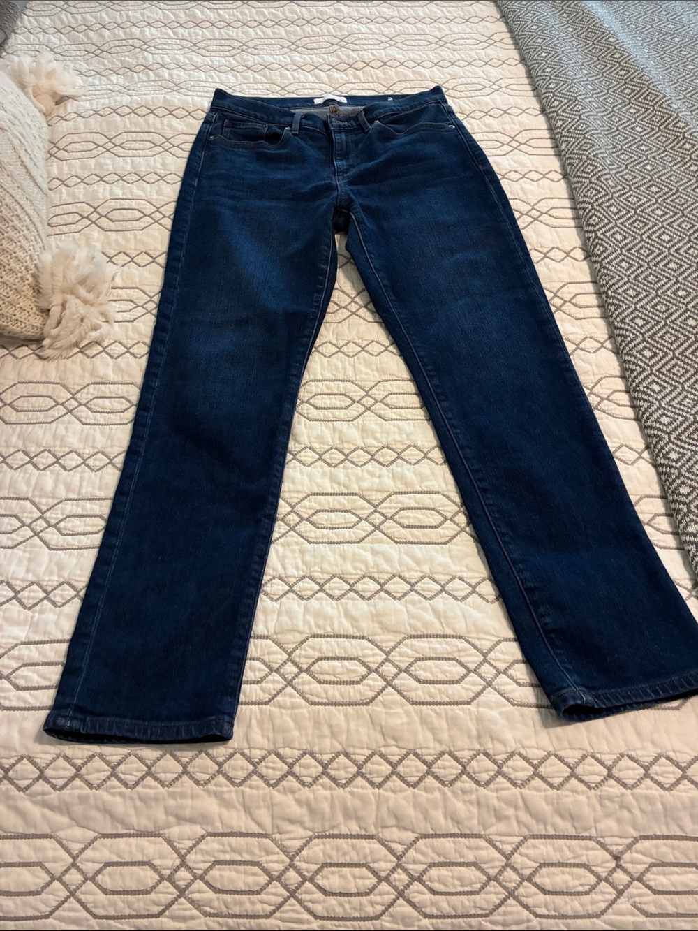 NWOT!LOFT Dark Indigo Straight Leg Jeans